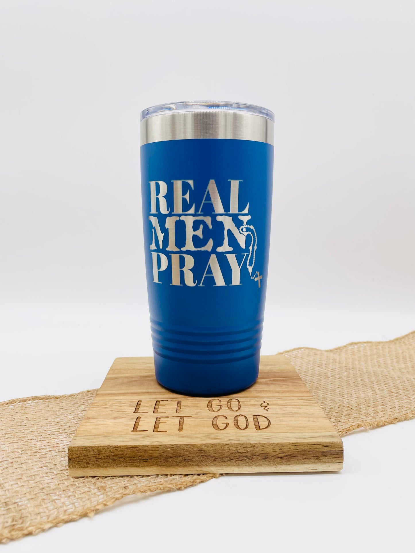 REAL MEN PRAY Tumbler