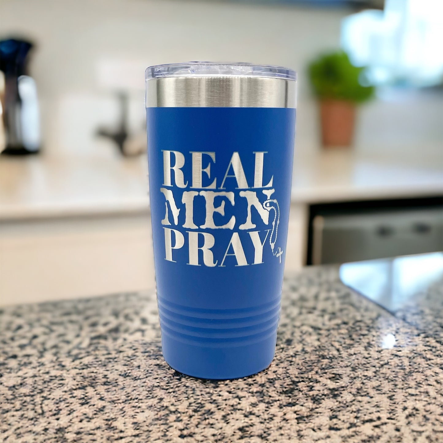 REAL MEN PRAY Tumbler